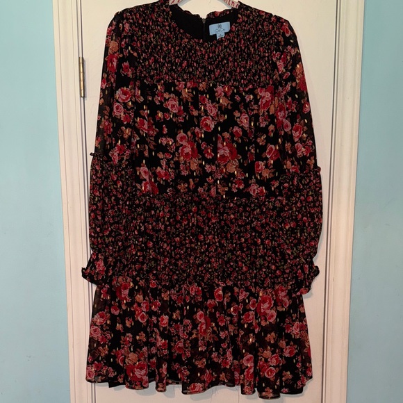 CeCe Dresses & Skirts - CeCe Black and Red Floral Kids Dress DD‎